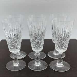 Edinburgh Crystal Appin Fluted Champagne Glass Set of 6 Glasses 6-3/8" Scotland
